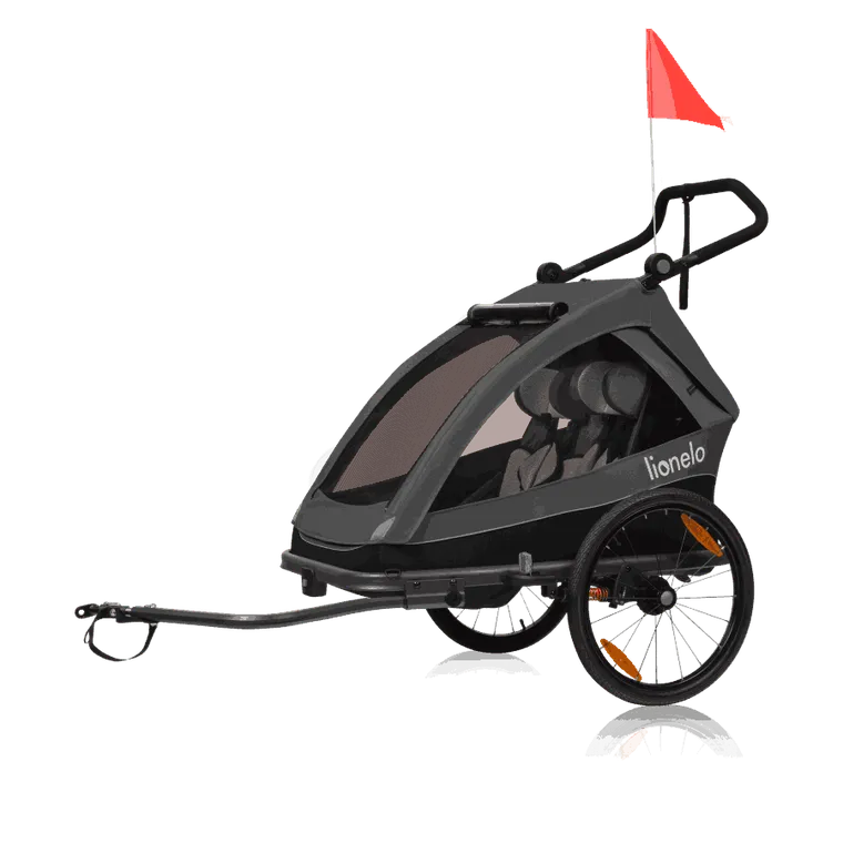 Lionelo, Cama, przyczepka rowerowa, Grey Graphite