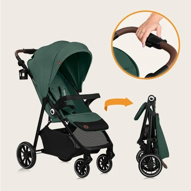 Lionelo, Emma One, wózek spacerowy, Green Forest