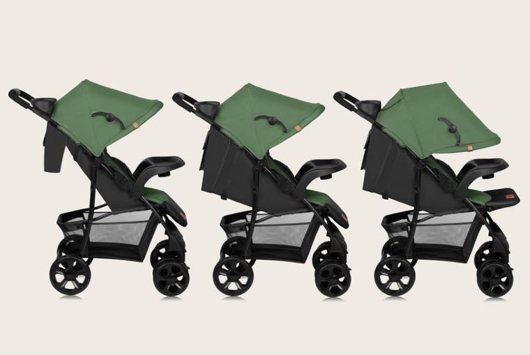 Lionelo, Emma Plus, wózek spacerowy, Green Emerald