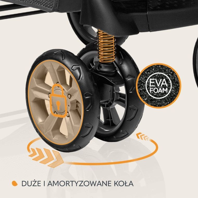 Lionelo, Emma Plus, wózek spacerowy, Pink Scandi