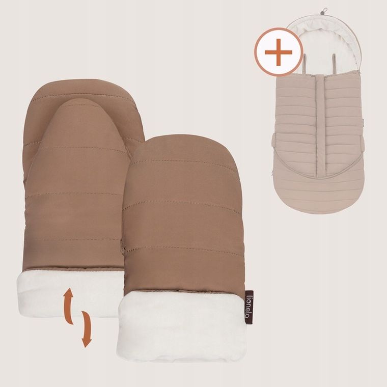 Lionelo, Handmuff, rękawiczki do wózka, oli nutty