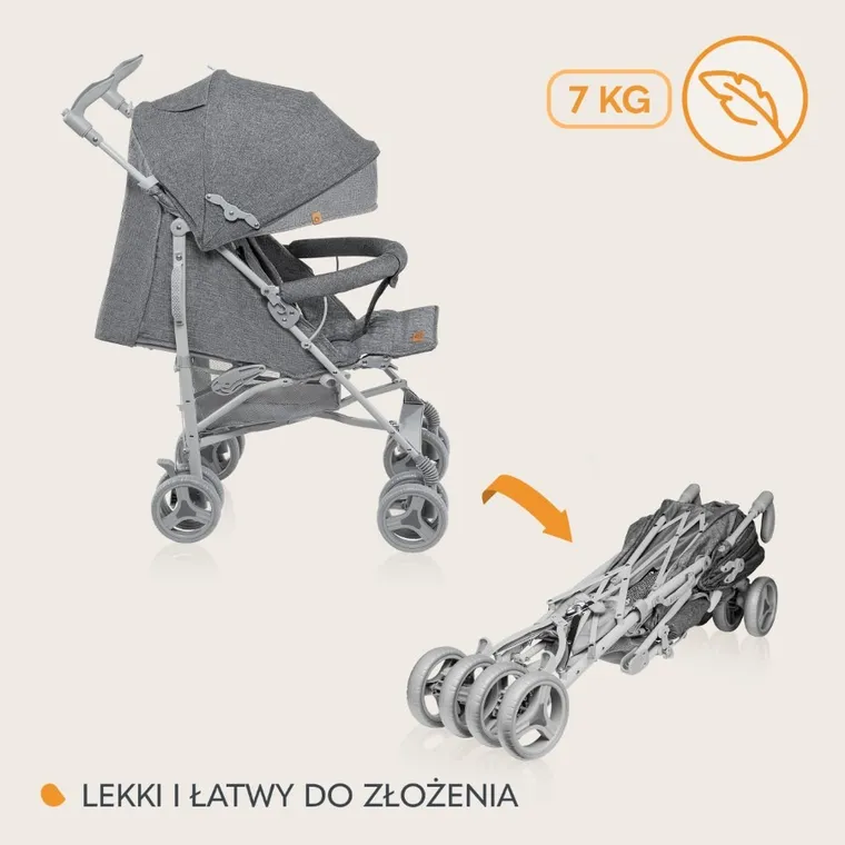 Lionelo, Irma, wózek spacerowy, Dark Grey