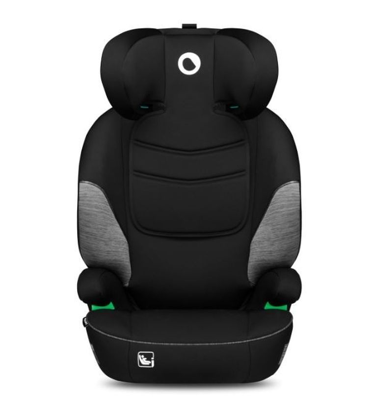 Lionelo, Lars, I-size, fotelik samochodowy, 100-150 cm, Black Grey