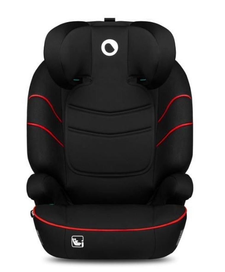 Lionelo, Lars, I-size, fotelik samochodowy, 100-150 cm, Sporty Black Red