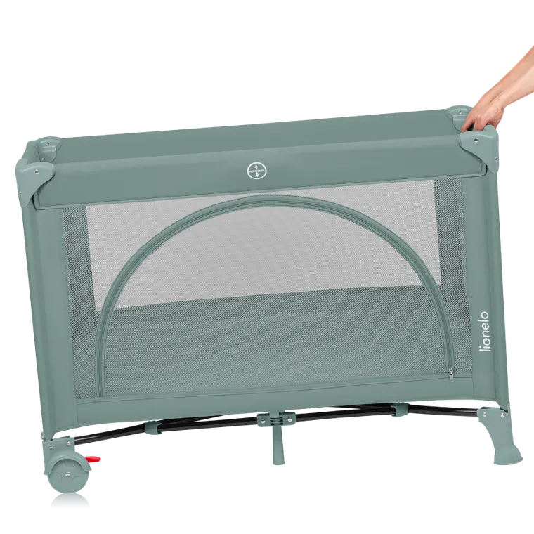 Lionelo, Laura, kompaktowe łóżeczko turystyczne, Green Sage