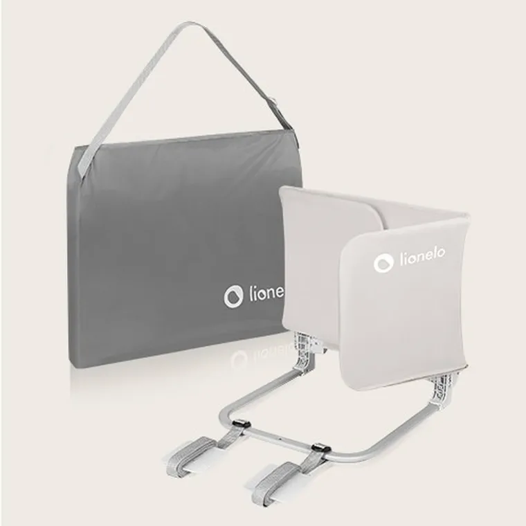 Lionelo, Lora, barierka ochronna do łóżka, Beige Sand