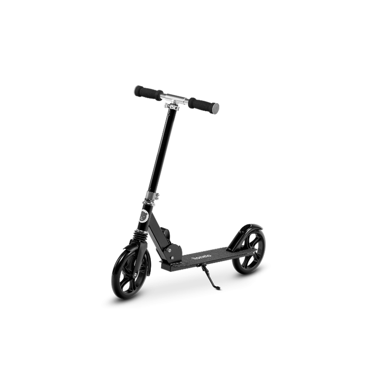 Lionelo, Luca, duża hulajnoga, ABEC-7, czarno-srebrna