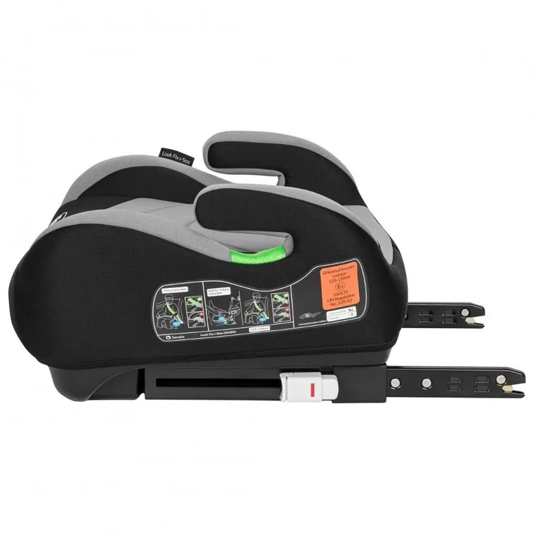 Lionelo, Luuk Fix, I-size, fotelik samochodowy, 125-150 cm, Grey Stone