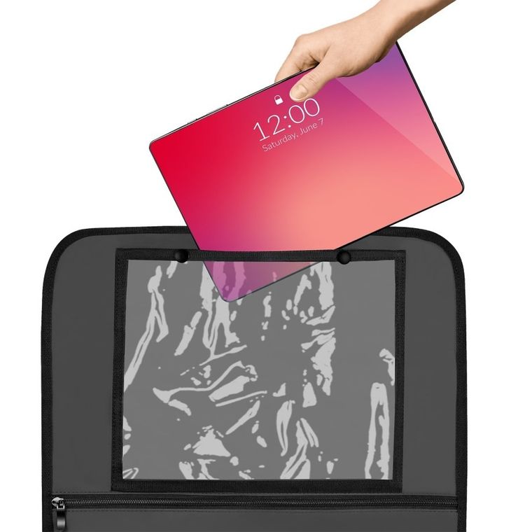 Lionelo, organizer na przedni fotel samochodowy, szary