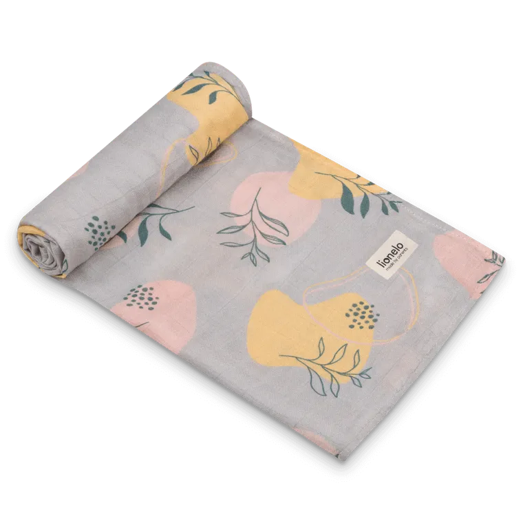 Lionelo, pieluszki dla dziecka, bambusowe, Leaf, 70-70 cm