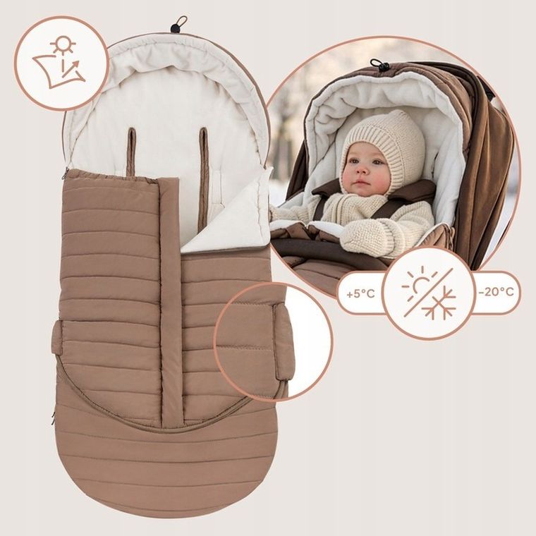 Lionelo, śpiwór do wózka, oli nutty