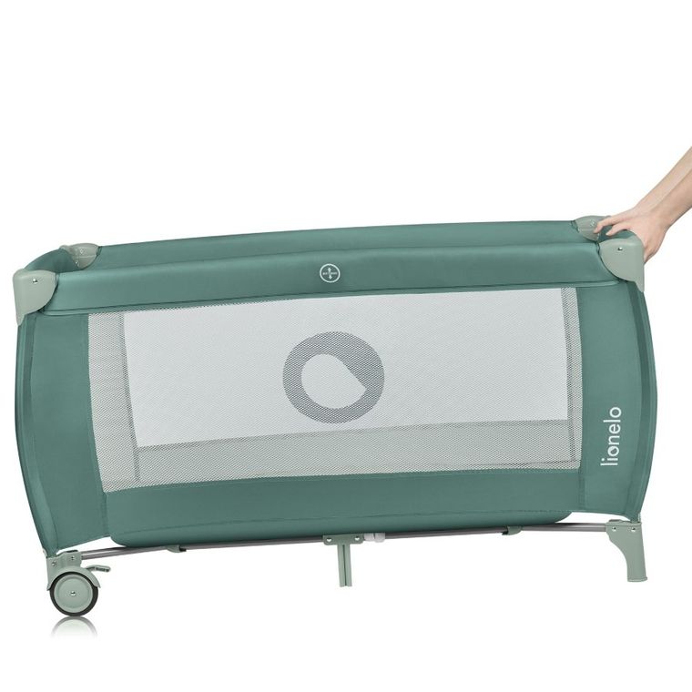 Lionelo, Stefi Plus, łóżeczko turystyczne, Green Olive