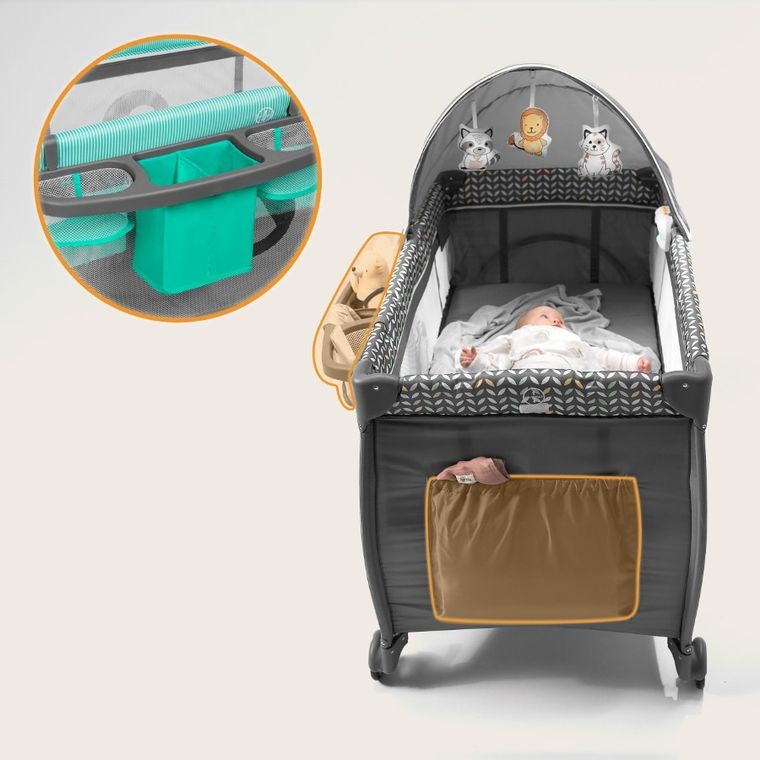 Lionelo, Sven Plus, łóżeczko turystyczne, Turquoise