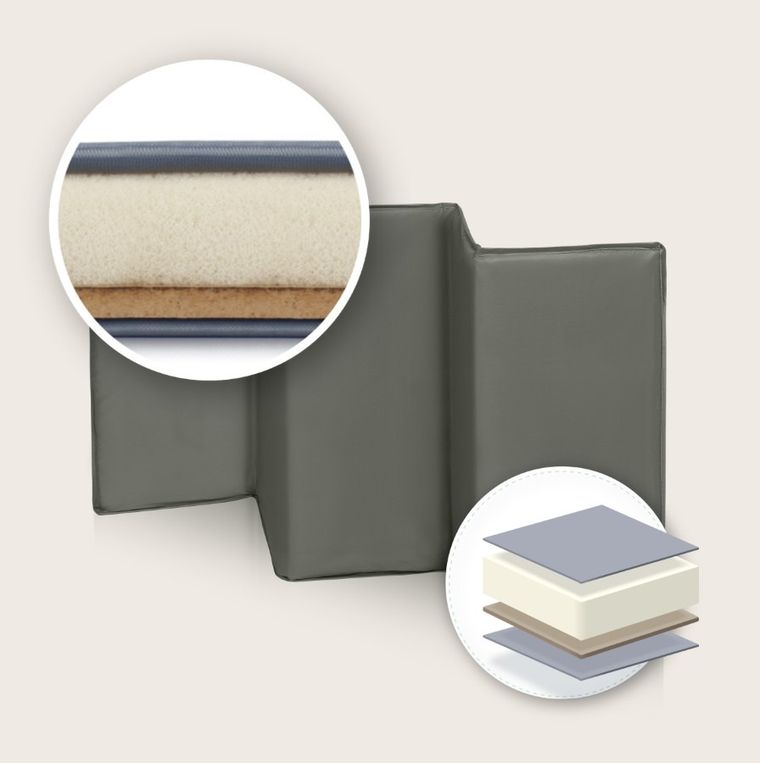 Lionelo, Sven Plus, łóżeczko turystyczne z akcesoriami, Beige Olive