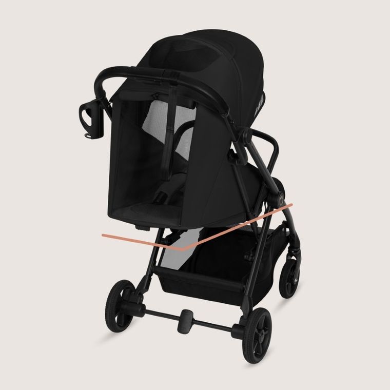 Lionelo, Tansi, wózek spacerowy, black onyx