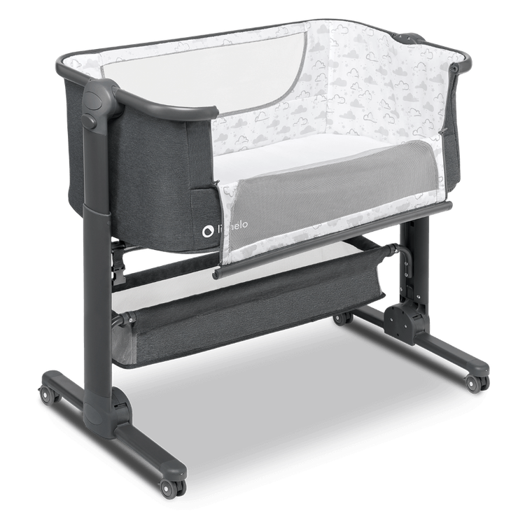 Lionelo, Timon, łóżeczko dostawne, Graphite