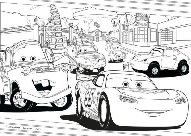 Lisciani, Auta, Maxifloor, puzzle dwustronne, 2-24 elementy