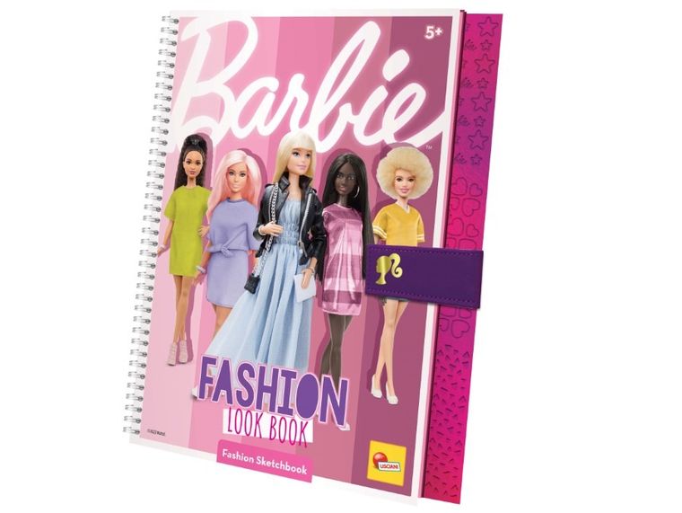 Lisciani, Barbie, Fashion Look, szkicownik z naklejkami