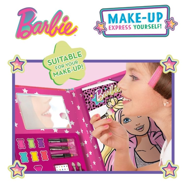 Lisciani, Barbie, Make Up, szkicownik z naklejkami