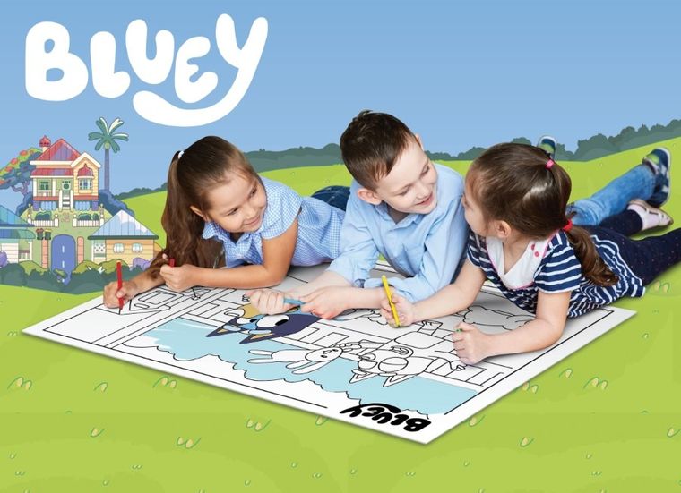 Lisciani, Bluey, puzzle dwustronne, 60 elementów