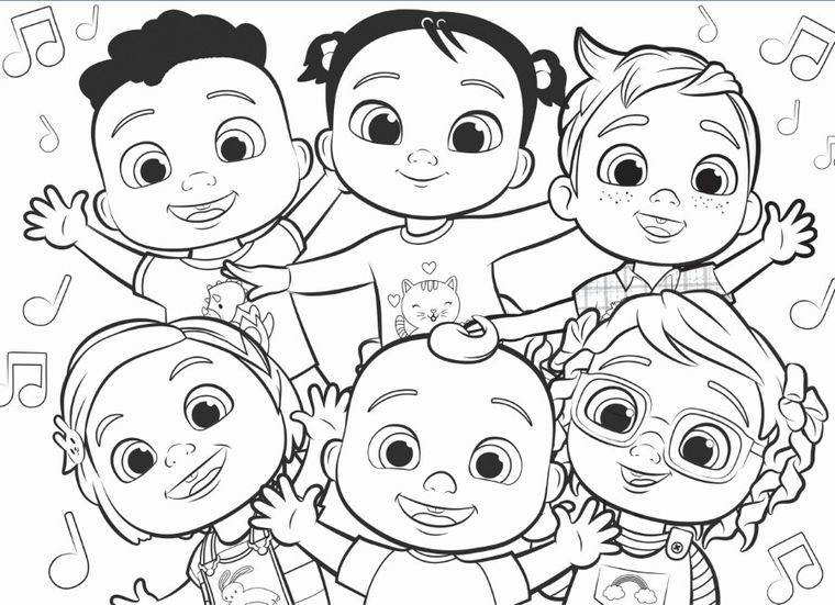 Lisciani, CoComelon, Czas coś zbudować, dwustronne puzzle podlogowe, 2-12 elementów