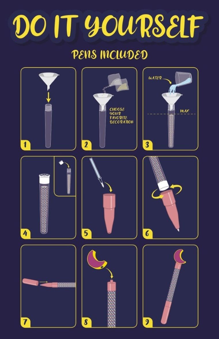 Lisciani, Moon Academy, zestaw długopisów, 1 szt.