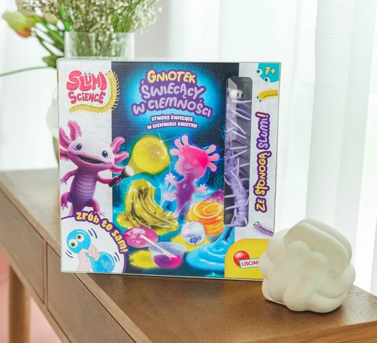 Lisciani, Slumi science, Gniotek w ciemności, zestaw do tworzenia gniotków