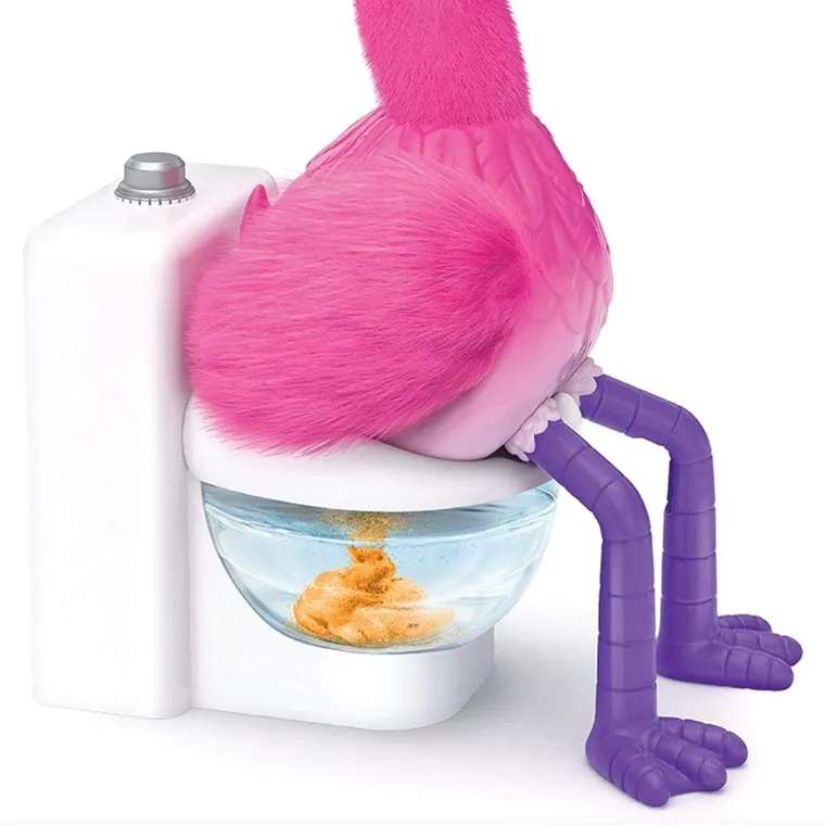 Little Live Pets, Gotta Go Flamingo, różowy flaming, zabawka interaktywna robiąca kupkę