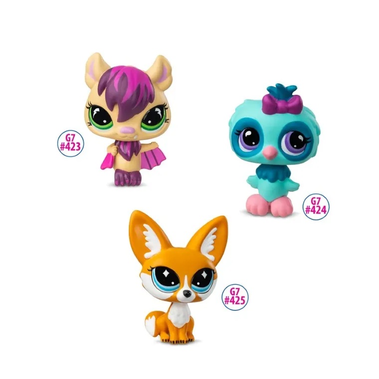 Littlest Pet Shop, Piżama party, zestaw 3 figurek z akcesoriami
