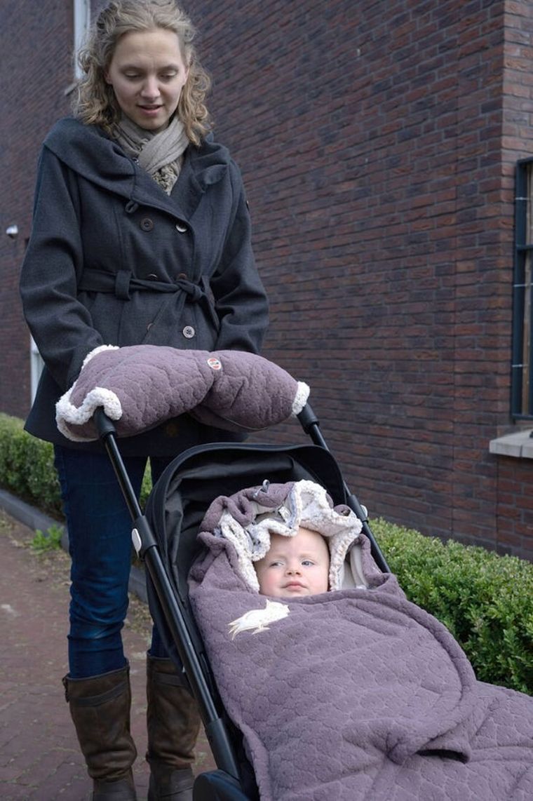 Lodger, Fleece, Mauve, mufka do wózka, polarowa, wrzosowa