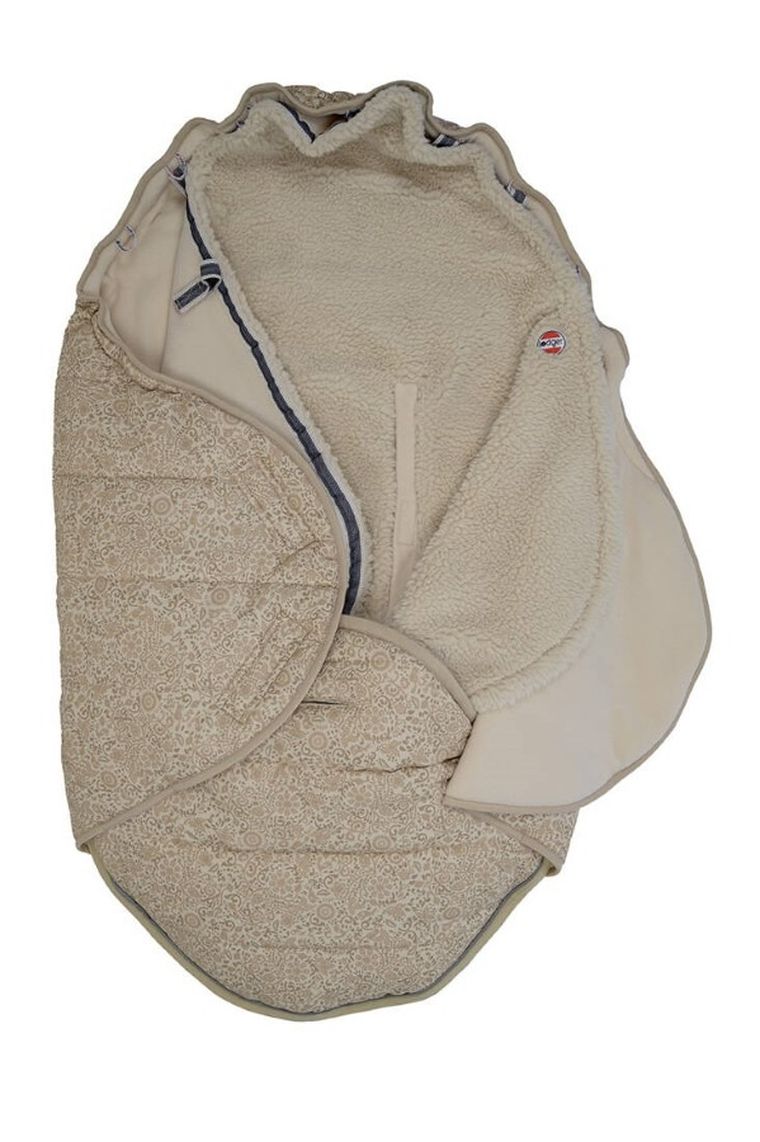 Lodger, Taslon, Birch, zimowy śpiworek do wózka, wodoodporny, jasnobeżowy