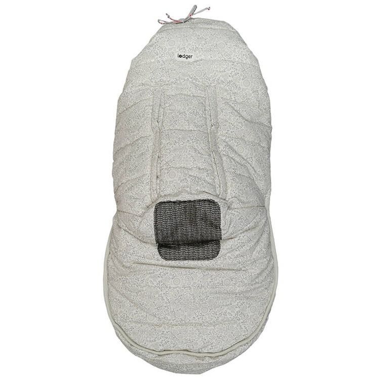 Lodger, Taslon, Drizzle, zimowy śpiworek do wózka, wodoodporny, szary