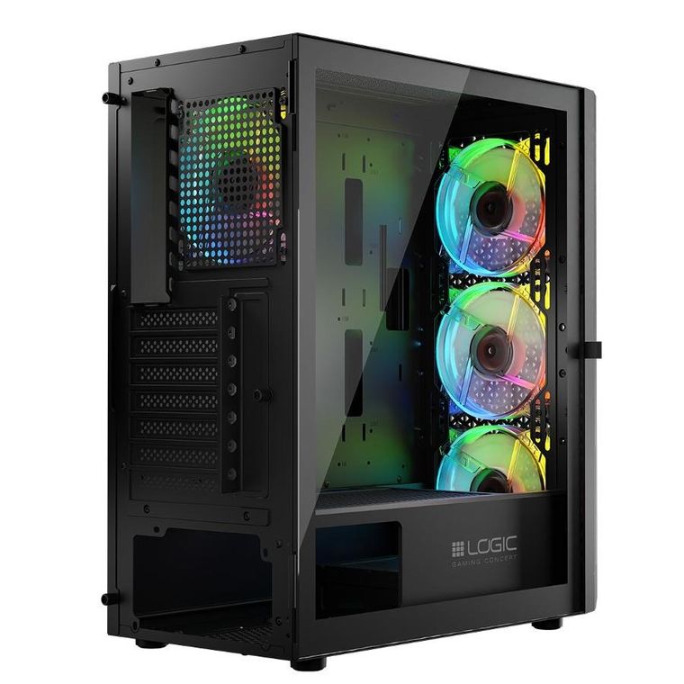 Logic Concept, Aramis ARGB Midi, obudowa komputerowa, USB 3.0, czarna