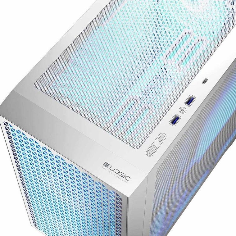 Logic Concept, Dart Pro ARGB Mini, obudowa, biała