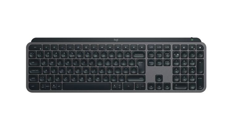 Logitech, MX Keys S, klawiatura bezprzewodowa, graphit