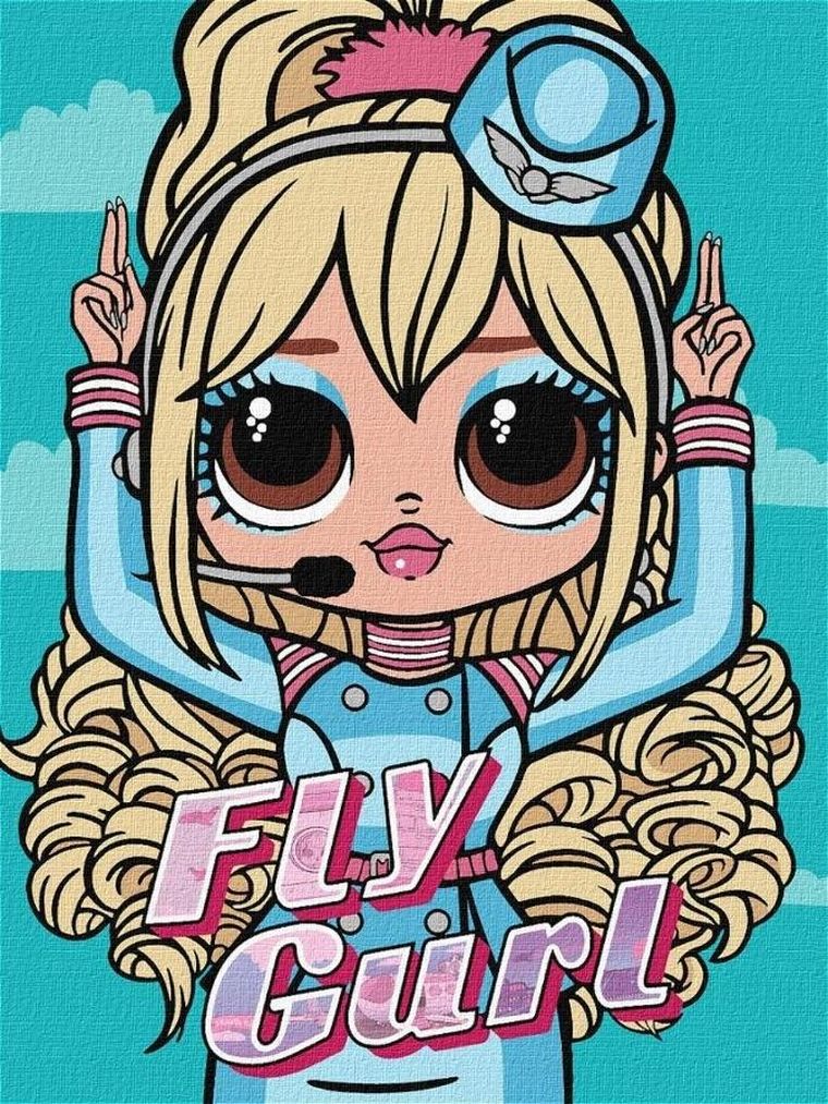 L.O.L. Surprise! malowanie po numerach, 30-40 cm