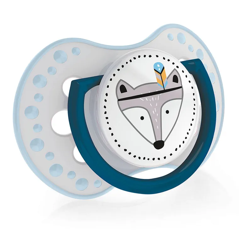 Lovi, Indian Summer Boy, silikonowy smoczek uspokajający, dynamiczny, 0-3m, 2 szt.