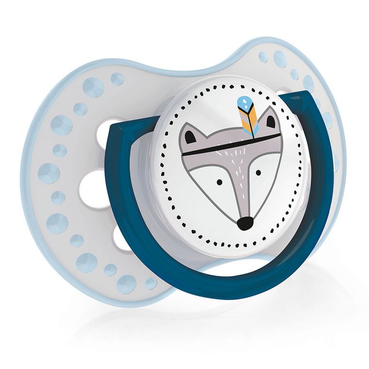 Lovi, Indian Summer Boy, silikonowy smoczek uspokajający, dynamiczny, 3-6m, 2 szt.