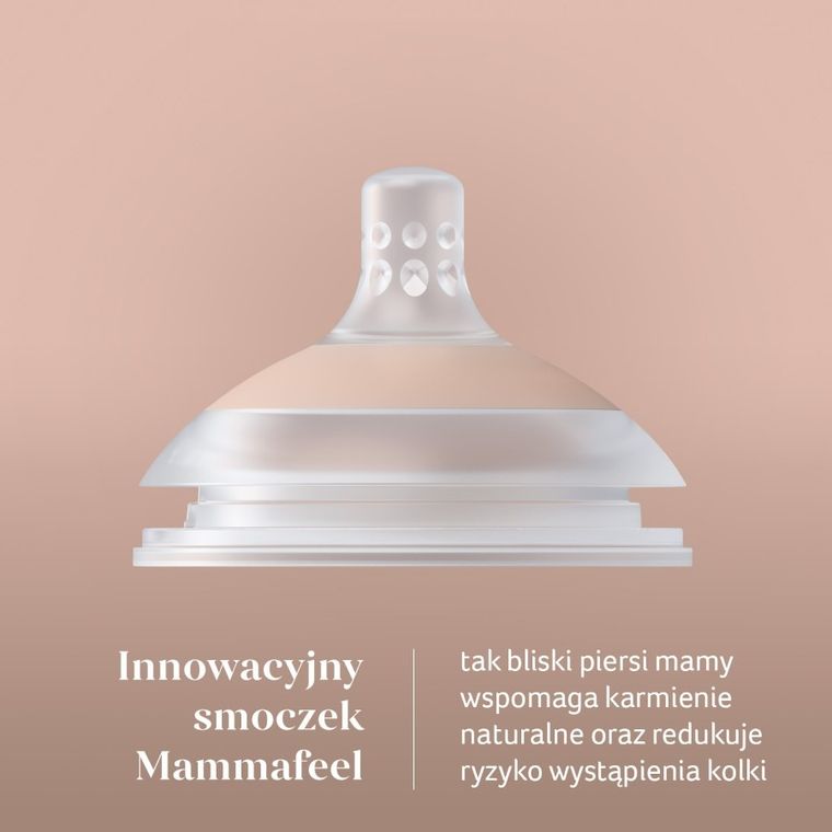 Lovi, Mammafeel, smoczek dynamiczny do karmienia, średni przepływ, 6m+