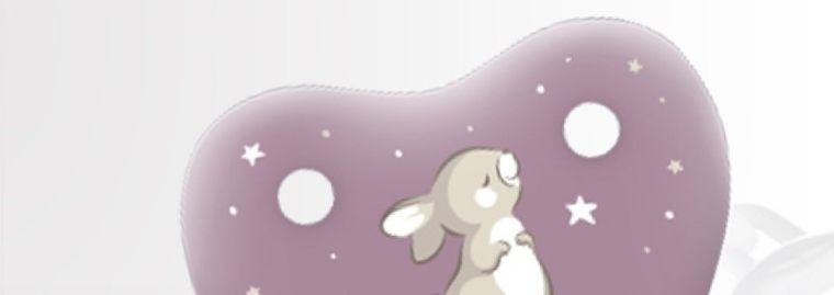 Lovi, Night&Day, łańcuszek do smoczka, różowy