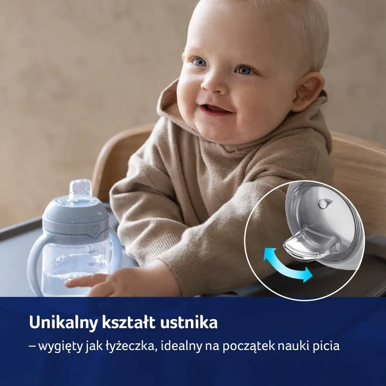 Lovi, pierwszy kubek z ustnikiem, Blue, 150 ml