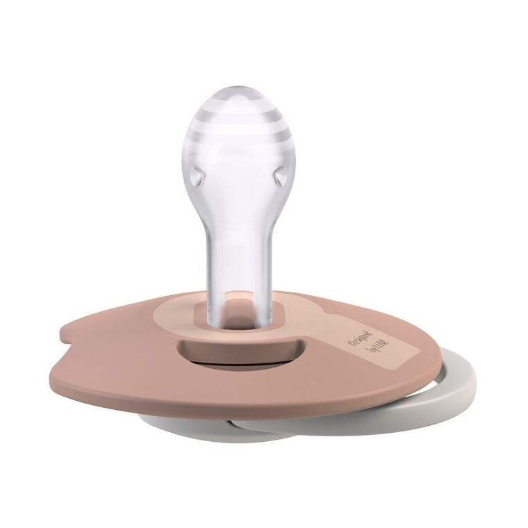 Lovi, Prime, smoczek silikonowy, dynamiczny, Ivory+Blush Glow, 6-18m, 2 szt.