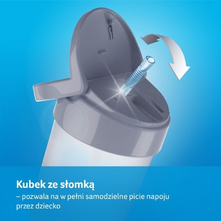 Lovi, Salt&Pepper Junior, kubek ze słomką, 250 ml