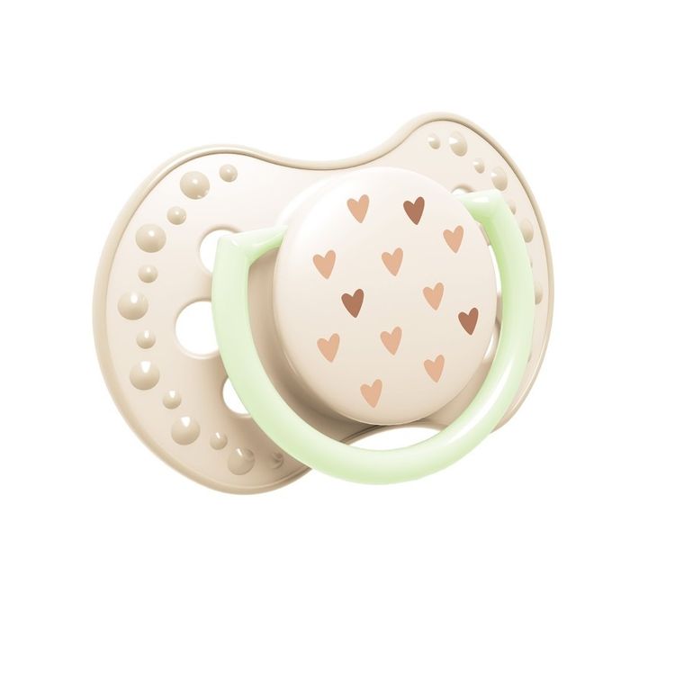Lovi, Teddy Love, smoczek silikonowy, dynamiczny, 0-6 m, 2 szt.