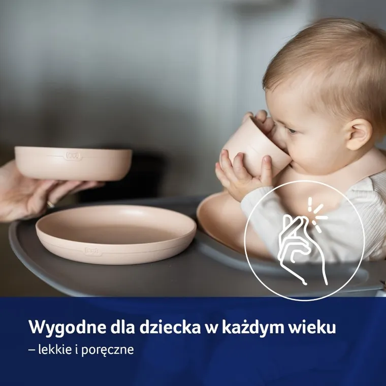 Lovi, zestaw naczyń z kubkiem, Pistachio