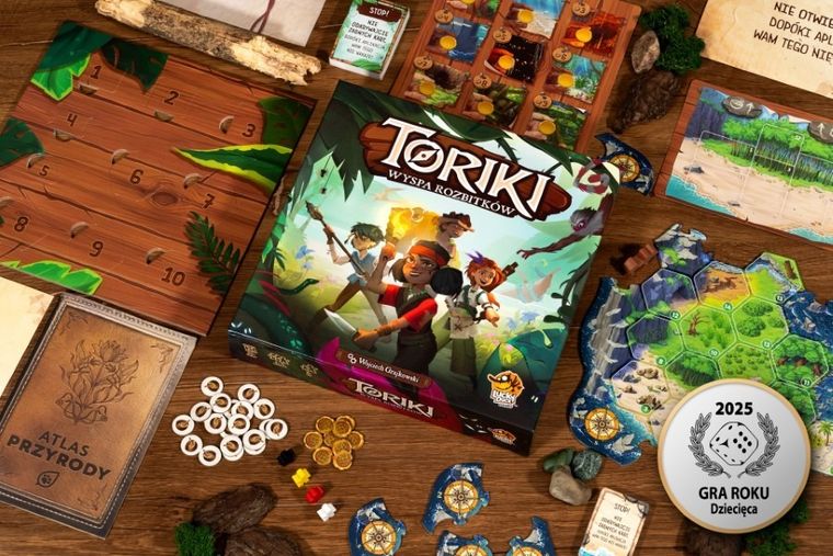 Lucky Duck Games, Toriki Wyspa rozbitków, gra familijna