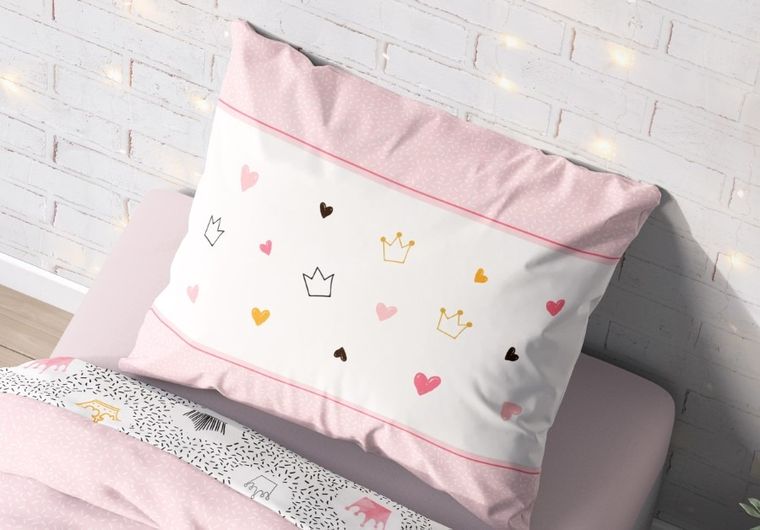 LuLuLand, Różowa Księżniczka, 2-częściowy komplet pościeli, 160-200 cm