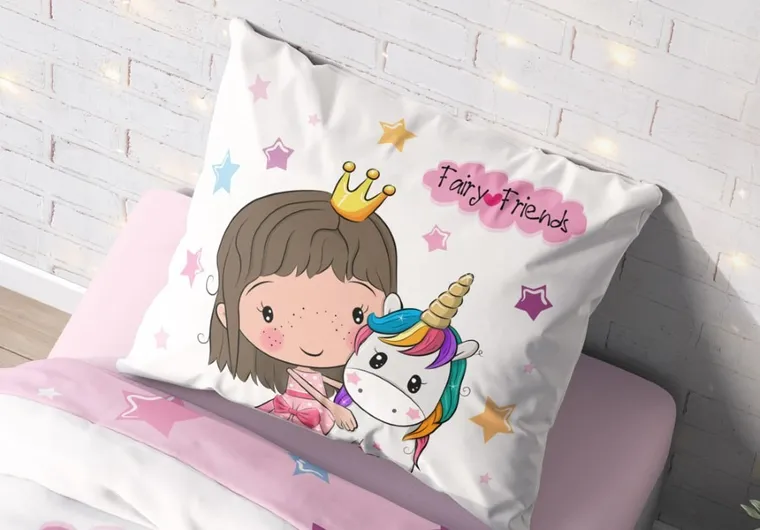 LuLuLand, Wróżka i Jednorożec, 2-częściowy komplet pościeli, 140-200 cm