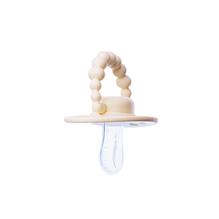 LUU Kids, smoczek pozycjonujący, American Cream, 0-3m