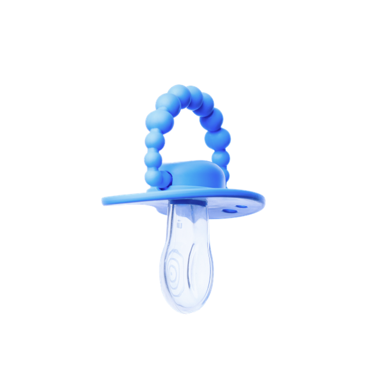 LUU Kids, smoczek pozycjonujący, Greek Sky, 6m+